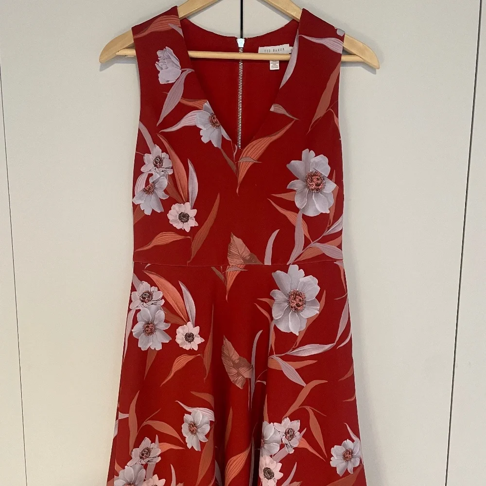 Ted Baker Floral Dress with Pockets - Picture 1 of 4